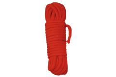 Красная бондажная веревка из хлопка 10м