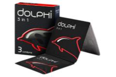 Dolphi 3в1 №3 - рельефные презервативы, 3 шт.