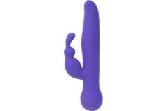 Вибратор-кролик с сенсорным управлением и ротацией Touch by SWAN - Duo Purple, глубокая вибрация