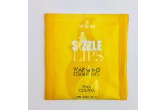 Пробник массажного геля Sensuva - Sizzle Lips Pina Colada (6 мл)