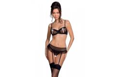 Сексуальный комплект с поясом для чулок LOVELIA SET black S/M - Passion