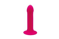 Двухслойный дилдо с вибрацией Adrien Lastic Hitsens 2 Pink, отлично для страпона, макс диаметр 4см, длина 17,2см