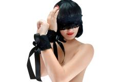 Эротический набор повязка на глаза и наручники Blindfold and Handcuffs Aria
