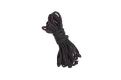 Джутовая веревка BDSM 8 метров, 6 мм, цвет черный