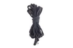 Хлопковая веревка BDSM 8 метров, 6 мм, цвет черный
