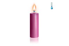 Розовая свеча восковая Art of Sex низкотемпературная S 10 см