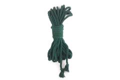 Хлопковая веревка BDSM 8 метров, 6 мм, цвет зеленый