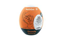 Самосмазывающийся мастурбатор-яйцо Satisfyer Masturbator Egg Single Crunchy, одноразовый, не требует смазки