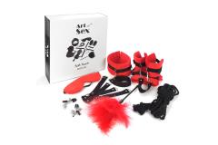 Набор БДСМ Art of Sex - Soft Touch BDSM Set, 9 предметов, Красный