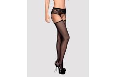 Obsessive Garter stockings S307 black S/M/L