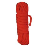 Красная бондажная веревка из хлопка 7м