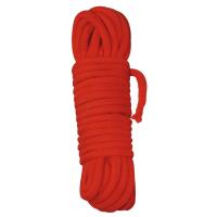 Красная бондажная веревка из хлопка 10м