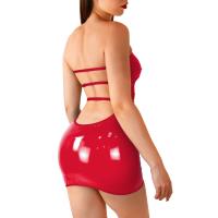 Сексуальное виниловое платье Art of Sex - Jaklin, размер L-2XL, цвет красный