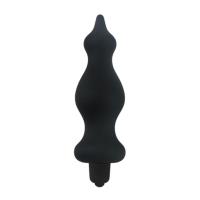 Анальная пробка с вибрацией Adrien Lastic Bullet Amuse Black, макс. диаметр 3,9 см