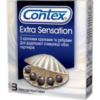 Contex Extra Sensation - рельефные презервативы, 3 шт.