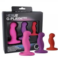 Набор вибромассажеров простаты Nexus G-Play Trio Plus, макс диаметр 2,3-3,0-3,5 см, для новичков