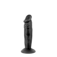 Фаллоимитатор с присоской Real Body — Real Zack Black, TPE, диаметр 3,7 см