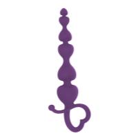 Анальные бусы MAI Attraction Toys №79 Purple, длина 18 см, диаметр 3,1 см