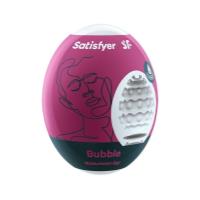 Самосмазывающийся мастурбатор-яйцо Satisfyer Masturbator Egg Single Bubble, одноразовый, не требует смазки