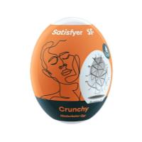 Самосмазывающийся мастурбатор-яйцо Satisfyer Masturbator Egg Single Crunchy, одноразовый, не требует смазки
