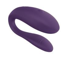 Недорогой вибратор для пар We-Vibe Unite Purple, однокнопочный пульт ДУ