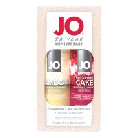 Набор вкусовых смазок System JO Champagne & Red Velvet Cake (2?60 мл), Limited Edition